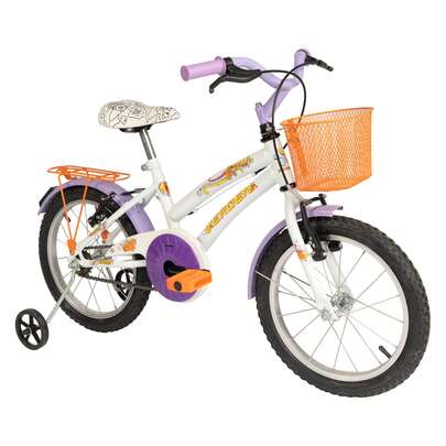 Bicicleta Infantil Aro 16 Lolla Branca Laranja Verden Bikes