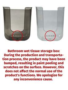 Caja de pañuelos montada en la pared, dispensador de pañuelos multifuncional, adecuado para baño, cocina y sala de estar - Talla única - Ver 13