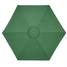 Garden Parasol Cover, Heavy-Duty 600D Oxford Fabric With PVC Coating, Fits 2.5m Umbrellas, Full-Length Zip & Adjustable Drawstring For All-Weather Protection - Green - View 1