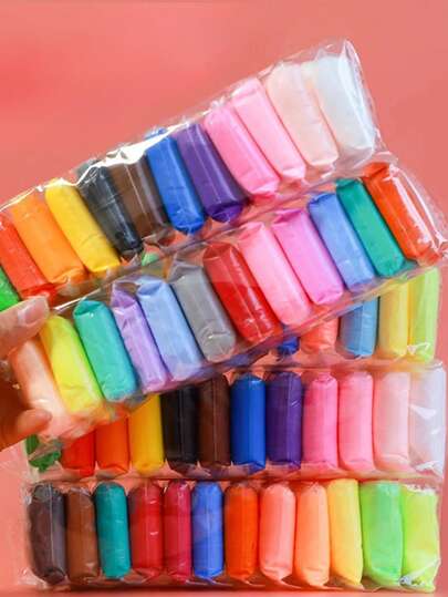 Arcilla Ligera de Modelar, Juego de 12/24/36 Piezas, Colores Vibrantes, Empaquetado Individual, Fácil de Estirar y No Se Desvanece, Reutilizable, Incluye Herramientas, Ideal para Manualidades Infantiles y Creatividad