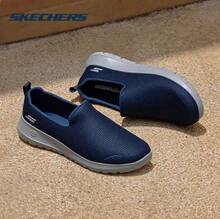 Skechers 男士新款透气网面鞋，耐穿软底运动鞋 - 寶藍色 - 查看 6