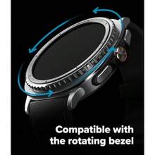 Ringke Galaxy Watch 8 Classic 46mm ケース [クラシックな時計デザイン] 傷防止高級ステンレスアクセサリーカバー インナーベゼルカバー 簡単取り付け ブラック- Inner Bezel Styling 46-IN-01 (ST) Black - 46-IN-01 (ST) シルバー - チェックする 4