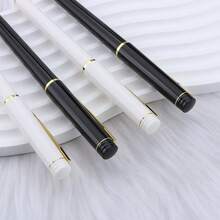 高品质男女通用圆珠笔，黑色墨水，商务礼品笔，办公文具，学生书写笔 - A - 查看 5