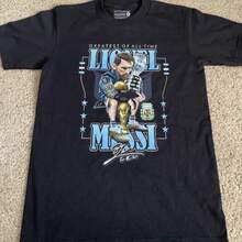 LIONELs MESSIs World Cup Argentina Champion T-Shirt Size Small Kobe Tribute. - 黑色 - 查看 1