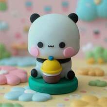 新款跨境可爱布艺动物摆件，微景观园艺装饰，树脂桌面摆件 - 彩色 - 查看 9