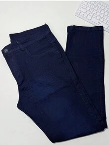 Kit Of 3 Premium Jeans For Men's Work, 100% Cotton, Elastane, Various Washes - Preta/escura/média - View 5