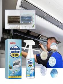 jakehoe Dung dịch vệ sinh dạng bọt cho máy điều hòa không khí gia dụng - Làm sạch và khử mùi dàn lạnh/dàn nóng, quạt, quạt hút gió mà không cần tháo rời, tiện lợi và dễ sử dụng. - Chất lỏng - Xem 4