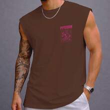 Oversized Tank Top Greek Gods Ref4620 - Rust Brown - View 2