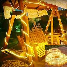 1pc LED String Lights, 8 Modes, Battery-Powered, Push Button Control, Ideal For Garden Landscape, Party, Home, Wedding, Valentine'S Day Lighting - Clear - View 8