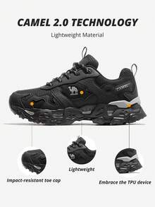 CAMEL CROWN Women's Outdoor Hiking Shoes, Casual Breathable Non-Slip Durable Trekking Sneakers - Black - View 7