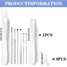 Ear Wax Removal Tool, Ear Wax Removal Reusable And Washable Replacement Soft Silicone Tips For Cleaner Earwax, Ear Wax Removal K - trắng - Xem 5