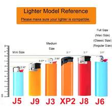 Heavy Curved Lighter Case Cover Holder Sleeve Pouches Metal Ergonomic Design For BIC Mini Size Lighter J5 - J5 - View 3
