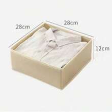 1/3/6pcs Reinforced Non-Woven Fabric Laundry Board, Foldable Storage Box, Drawer Organizer, Wardrobe Organizer, Desktop Miscellaneous Organizer Box - Multicolor - View 14
