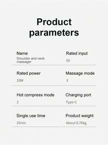 LEVIATECH Un nuevo tipo de masajeador de cuello y hombros con presión digital, con funciones avanzadas de masaje con presión digital, masaje de manos, cuello y hombros, así como funciones de terapia de vibración y calor. Recargable, adecuado para uso en el hogar, la oficina y los viajes. - Multicolor - Ver 11