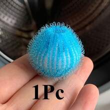 1pc/3pcs/5pcs Reusable Washing Machine Pet Hair Remover Ball - Anti- Laundry Ball, Blue Plastic Design, No Electricity Needed, Gentle Fabric Care, Plastic Pet Hair Removal Tool For Washing Machine, Laundry Room Essential, Textured Surface, Long-Lasting Material, Household Cleaner, Easy To Use, Sturdy Construction, Household Cleaning Supplies - A - View 14