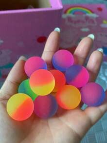 10/20/30 pièces Balles à motifs colorés - Parfaits pour les fêtes et les cadeaux de Noël ! Petite taille (motifs aléatoires), Cadeaux de fête, Cadeaux de fête de Noël, Jeux de volleyball, Décorations de fête, Ballons de volleyball - Multicolore - Voir 9