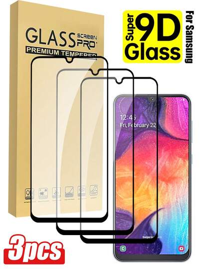 3pcs Tempered Glass Screen Protector, Compatible With Galaxy A14 5G/A15/A23/A34/A35/A54/S23 FE/A55/Galaxy S21/S22/S23/S24 Ultra/S25 Ultra, Etc. Smooth Surface, 9H Hardness, Scratch-Resistant, Bubble-Free Installation, E-Sports Level Experience, Anti-Fingerprint, No Bubbles, Scratch-Resistant, Waterproof, And Friendly To The Phone Case - High-Definition Transparent Protective Cover.