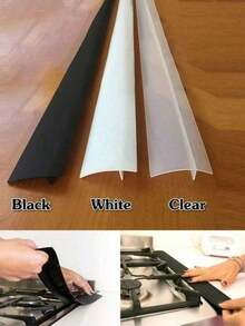Silicone Stove Gap Cover Strips, Heat Resistant, Kitchen Gap Filler, Anti-Oil, Anti-Stain, Silicone Sealing Strip, Gap Filling Sealing, Prevent Leakage, Kitchen Essential Decorative Tape - View 7