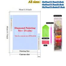 5D DIY Diamond Painting Kit | Customized Round Diamond Art Craft, Made Of ABS Acrylic Paint - Multicolor - View 9