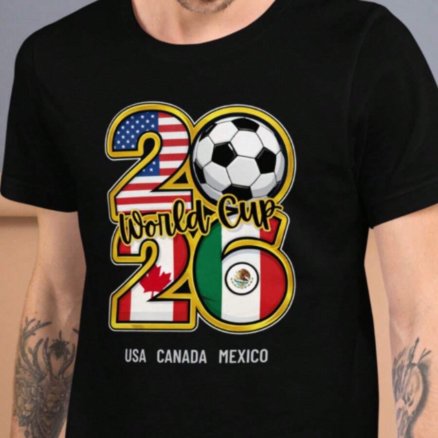 FIFAs Soccer World Cup 2026 T-Shirt - màu đen - Xem 1