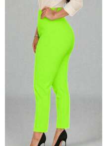 Women Pants - Lime Green - View 3