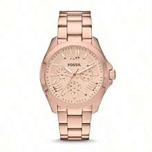 Fossil Women's Luxury Rose Gold Stainless Steel Watch, Multifunctional Date Display Dial, Fashionable Large Dial Wristwatch AM4511 - Pink - View 9
