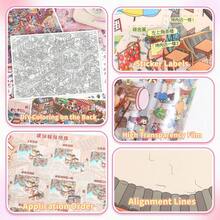 Yilan Oversized 3D Landscape Stickers Retro Street View Stereo Mini Scene Stress Relief Journal Stickers - Firework Town - View 4