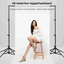 Fondo de fotografía de cuatro patas de 2 x 3 metros - Negro - Ver 6