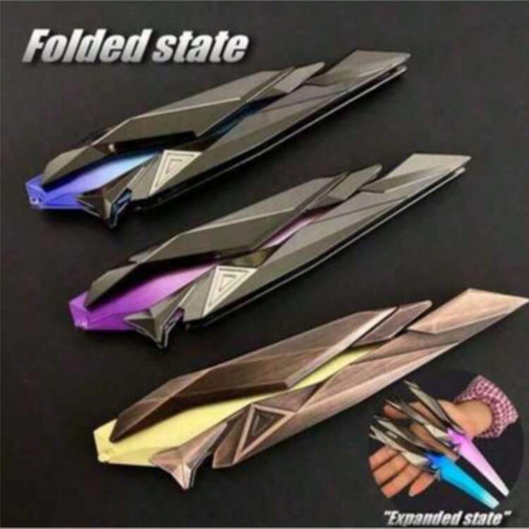 2026 Hot Selling "Valorant" Singularity 2.0 Replica, Non-Sharpened Blade, Foldable , Suitable For Cosplay And Collection, Game-Inspired Collectible, Suitable For Fans 14 Years Old And Above, Collection Gift, Gift For Boys, Suitable Gift For Friends - Multicolor - View 1