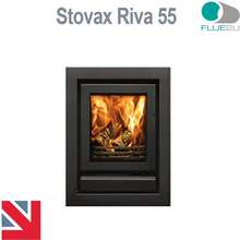 Stovax Riva 55, Stove Glass Direct Replacment Heat Resistant Glass - A - View 5