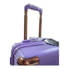 Maletas de 10 kilos o 20 pulgadas con ruedas giratorias y diseño elegante para viajes y vacaciones - Rosa Fucsia - Ver 4