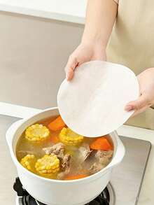 50/100pcs Plastic Wrap, Multi-Purpose Kitchen Essential, Suitable For Hamburgers, Meat Patties, Flatbreads, Reusable Plastic Wrap - Multicolor - View 2