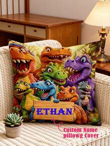 Funda de almohada personalizada con nombre - Funda de almohada decorativa personalizada - Multicolor - Ver 2