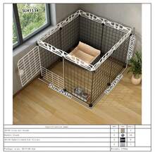 Assembled Pet Fence With Gate Lock, Indoor Small Dog/Cat Barrier, Home Use - Multicolor - View 18