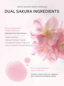 LAIKOU 1 瓶日本莱寇樱花保湿修护精华胶囊，30 粒*0.5ml，改善整体肤质，保湿面部精华，适合旅行、露营、徒步、登山、户外运动等场合的护肤旅行用品 - 櫻花 - 查看 7
