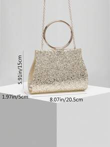 OpulAura Women's Fashion Sparkly Crystal Rhinestone Evening Clutch Bag, Glitzy Luxury Zebra Pattern Party Handbag, Suitable For Ball Gowns, Parties, Galas, Birthday Celebrations, Bridal Accessories - 金色 - 查看 9