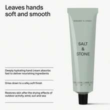 Salt &Amp; Stone Hand Cream For Women &Amp; Men | Bergamot &Amp; Hinoki | Hydrates, Nourishes &Amp; Softens Skin | Restores Dry Cracked Hands | Fast-Absorbing | Cruelty-Free &Amp; Vegan (2 Fl Oz) - ColorA - View 4