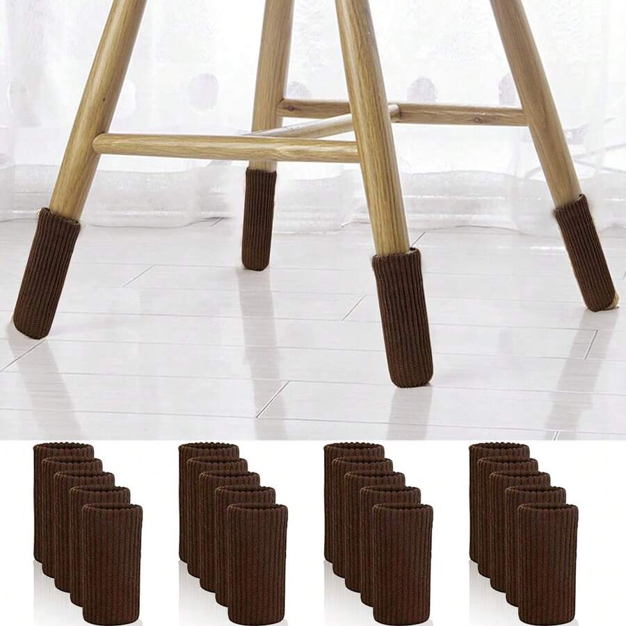 Noise Reduction Felt Chair Leg Pads, Extra Thick Non-Slip Furniture Covers For Tables & Sofas, Scratch-Proof Self-Adhesive Floor Protectors, Essential For Families, Renters & Dining Rooms - Multicolor - View 1