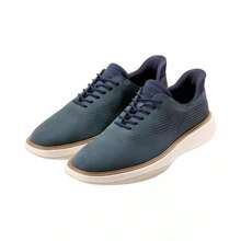 Cole Haan Men's Grand Phaze Laser Quick-On Lace-Up Oxford Shoes |  | Men Casual Athletic Shoes - 海軍藍 Blazer 磨砂皮 - 查看 8