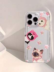 Ốp lưng điện thoại TPU mềm dẻo, chống sốc, chống rơi, in hình mèo đội khăn xếp dễ thương, trong suốt, bảo vệ toàn thân, tương thích với iPhone 13/11/17/17pro/16/14/15/15pro/15 Plus/15 Promax/7plus/8plus/X/Xs Max/Xr/11pro/12pro/13pro/14pro/12mini/13mini/11promax/12promax/13promax/14promax/14plus/17pro Max/17Air/6/6s Plus/7/8/16Pro/16plus/16promax/Se2/17promax và tương thích với Samsung. Galaxy/A54/A14/A12/A13/A15/A32/A33/A24/A52S/S20/S21/S22/S23/S24/S23Plus/S24ultra/S25/A15/A33/A23 - Nhiều màu - Xem 6