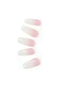 20 piezas de calcomanías de uñas transparentes de base, requieren curado con lámpara UV, calidad de salón, mayoreo transfronterizo del mismo estilo que las calcomanías de uñas con forma de libro rojo, adecuadas para las uñas de los dedos - Rojo y blanco - Ver 5