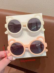 2/4Pcs Girls Cute Newest Heart Kids Children Fashion Glasses Baby Eyewear ,Card Only Show,Don't Shipping - Multicolor - View 6