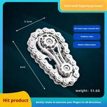 1pc 2026 New Finger Spinner Fidget Toy, Mechanical Stress Relief Toy With Rotating Gears, Interactive Gadget, Perfect Gift For Friends, Birthday, Party, Boys & Girls - Multicolor - View 9