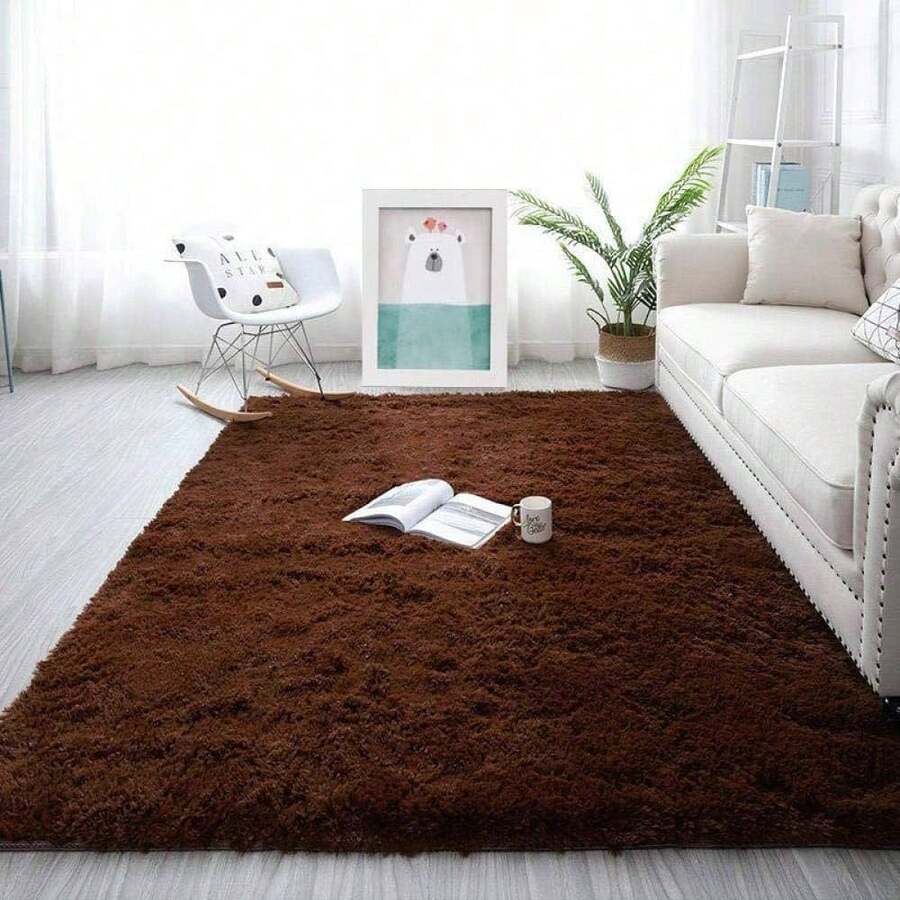 Plush Rug 2.00 X 1.50 Beige - 鏽棕色 - 查看 1