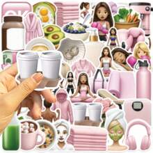 50PCS GYM Girl Stickers High-Quality And Beautiful Stickers For Scrapbook, Journaling, Laptop, Bumper, Skateboard, Water Bottles, Computer, Phone, Hard Hat, Car Stickers And Decals - Random Style - View 7