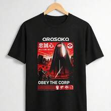 Cyberpunk 2077 AR1ASaka O1BEY The Corp T1S1Hirt Streetwear Gamer S1Hirt SciFi Futuristic Technique 220G C1AmiS1eta De AL1Godn Hol1GA1DA UniS1ex De 220 G Hol1GA1DA Y Comoda. AdecuA1DA1 Para TodosS1 Las Personas, Se Se Mujeres O Hombres. Tejido Dura De Alta C1Alidad Apto A TodasS1 Las OC1Ases, Suave Al Toque Y Dura. Tops Respirars. Conjuntos De Too Para Mujeres. Conjuntos De VaC1Aciones Para Mujeres. Disfraz De Halloween Para Mujeres. - 黑色 - 查看 1