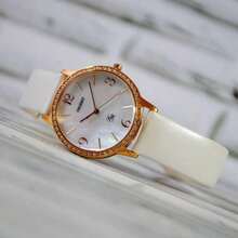 Orient Reloj de mujer de cuero blanco FQC0H002W0 - Blanco - Ver 3