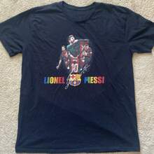 Lionels Messis Rakuten T-Shirt Black XL - 黑色 - 查看 1