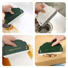1 pieza Mini Escurridor para uso doméstico, adecuado para cocina, baño, fregadero, limpieza de ducha, espejo de baño, vidrio, material de silicona, escurridor de fácil almacenamiento - escobilla limpiaparabrisas - Ver 6