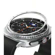 Ringke Galaxy Watch 8 Classic 46mm ケース [クラシックな時計デザイン] 傷防止高級ステンレスアクセサリーカバー インナーベゼルカバー 簡単取り付け ブラック- Inner Bezel Styling 46-IN-01 (ST) Black - 46-IN-01 (ST) シルバー - チェックする 8
